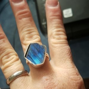 Labradorite ring 925